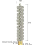 MINITOR Minimo Spiral Hole Brush Horse Hair Φ10 (Mata Bor Sikat)