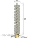 MINITOR Minimo Spiral Hole Brush Stainless Φ10 (Mata Bor Sikat)