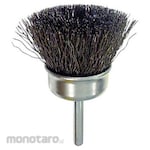 SUN POWER (Sun Power/Taiyo Shokai) Mounted Cup Brush with Steel Wire Shaft 0.3 (Mata Bor Sikat Kawat)