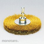 SUN POWER (Sun Power/Taiyo Shokai) Mounted Wheel Brush Brass Hexagonal (BS) (Mata Bor Sikat Kawat)