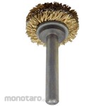 SUN POWER (Sun Power/Taiyo Shokai) Mounted Wheel Brush with Steel Wire Plating Wire (Mata Bor Sikat Kawat)
