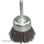 TRUSCO Mounted Cup Brush with Shank (Mata Bor Sikat Kawat)