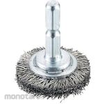 TRUSCO Mounted Wheel Brush with Shank (Mata Bor Sikat Kawat)