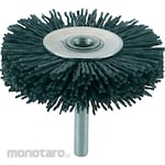 TRUSCO Shank Mounted Wheel Brush Abrasive Particle