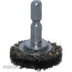 TRUSCO Shank Wheel Brush Mounted