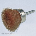 YANASE Mounted Cup Brush Brass with Shaft (Mata Bor Sikat Kawat)