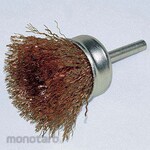 YANASE Mounted Cup Brush Steel Wire Plating (Mata Bor Sikat Kawat)