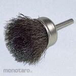 YANASE Mounted Cup Brush Steel Wire with Shaft (Mata Bor Sikat Kawat)