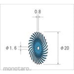 NAKANISHI Spiral Abrasive Rubber Disk