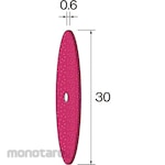 MINITOR Minimo fiber stone wheel # 400 Φ30X0. 6 2 pieces
