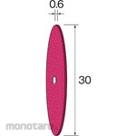 MINITOR Minimo fiber stone wheel # 600 Φ30X0. 6 2 pieces