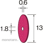 MINITOR Minimo fiber stone wheel # 1000 Φ13X0. 6 2 pieces