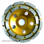 Solid Tool Diamond Turbo Cup Double Row Wall Polishing (Mangkok Gerinda Beton)