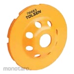 TOLSEN Double Row Segmented Turbo Cup Grinding Wheel (Gerinda Mangkok Diamond)