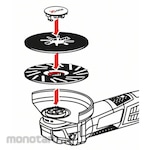 BOSCH X-LOCK + alumina sanding disc