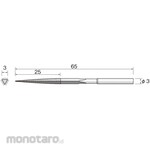 MINITOR Minimo Electrodeposited Diamond File # 170 Triangle Taper