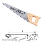 TEKIRO Gergaji Tangan Gagang Kayu GT-HW1712 3 Teeth 20inch 1pc