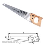 TEKIRO Gergaji Tangan Gagang Kayu GT-HW1714 2 Teeth 20inch 1pc