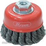 KURODA BRUSH Bison Wire Cup Brush Twisted (Sikat Mangkok Kepang)