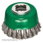 LESSMANN X-LOCK Cup Brush Φ85 Stainless Steel Wire 0.5 Knotted (Sikat Mangkok Kepang)