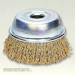 SUN POWER (Sun Power/Taiyo Shokai) Wire Cup Brush Yellow Stranded Plated Wire (Sikat Mangkok)