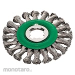 LESSMANN X-LOCK Wheel Brush Φ115 Stainless Steel Wire 0.5 Knotted (Sikat Kawat Piring)
