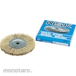 NSK Wheel Brush Steel Wire Gold (Sikat Kawat Piring)
