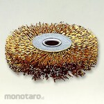 SUN POWER (Sun Power/Taiyo Shokai) Wheel Brush Steel Wire Plated Press Yellow Stranded Wire (Sikat Kawat Piring)