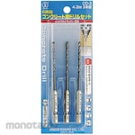 ESCO Concrete drill (hexagonal shaft) 3-piece set EA811AX series