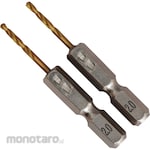 monotaro Hexagonal Shank Short Drill TiN Coat (Mata Bor Heksagonal)