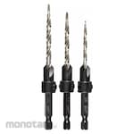 MILWAUKEE Countersink Set High Speed Steel (Set Mata Arbor)