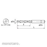 NACHI Straight Shank Aqua Drill EX Semi-long Series (Mata Bor Lurus)