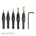 Taffware Drill Bit Set Vastar with Countersink HSS