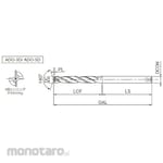 OSG Carbide Drill with Internal Coolant Supply 5D Type ADO-5D