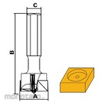 Solid Tool 702 Series Hinge Boring Bits with Inner Thread