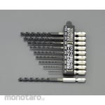 ESCO 10-Piece Set Hexagonal Shaft Drill for Stainless Steel 1.5-5.0mm (Set Mata Bor Hexagonal)