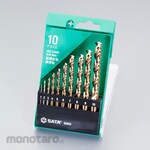 ESCO 1.0-10.0mm / 10-pc Set Straight Drill (CO-HSS)