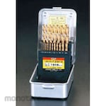 ESCO 1.0-10mm drill set (19 / Tin Co-HSS)