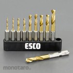 ESCO 2.0-6.0mm 10pcs hexagon shaft short drill set