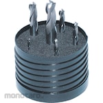 SwissTech Set Mata Bor 3FL Carbide Plain Shank Slot