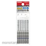 Vessel Cushion Drill for Ironwork 6 Piece Set Φ2.5x90mm (Set Mata Bor Hexagonal)