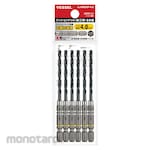 Vessel Cushion Drill for Ironwork 6 Piece Set Φ4x108mm (Set Mata Bor Hexagonal)