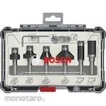BOSCH Router Trimmer Bit Mix Set