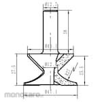 Solid Tool Arc Folding Bits 252 Series