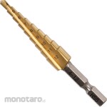 monotaro Step Drill Bit Hex Shank TiN Coated (Mata Bor Pagoda)