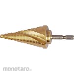 monotaro Step Drill Bit Spiral Hex Shank TiN Coated (Mata Bor Pagoda)