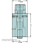 Sandvik Coromant Capto Extension Adapter