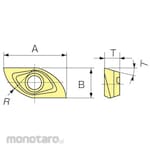 Moldino (Mitsubishi Hitachi Tool) Insert Cutter ZCET