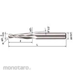 FKD (Fukuda Seiko) Taper radius end mill 2-flute RB2TE
