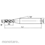 Mitsubishi Materials 2-Flute Mstar Radius End Mill